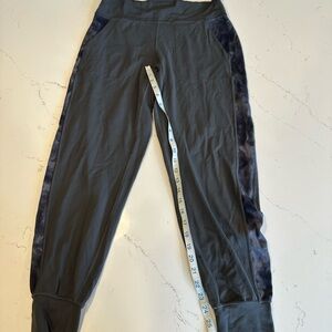 Lululemon Gray Joggers with Black Tie Dye
